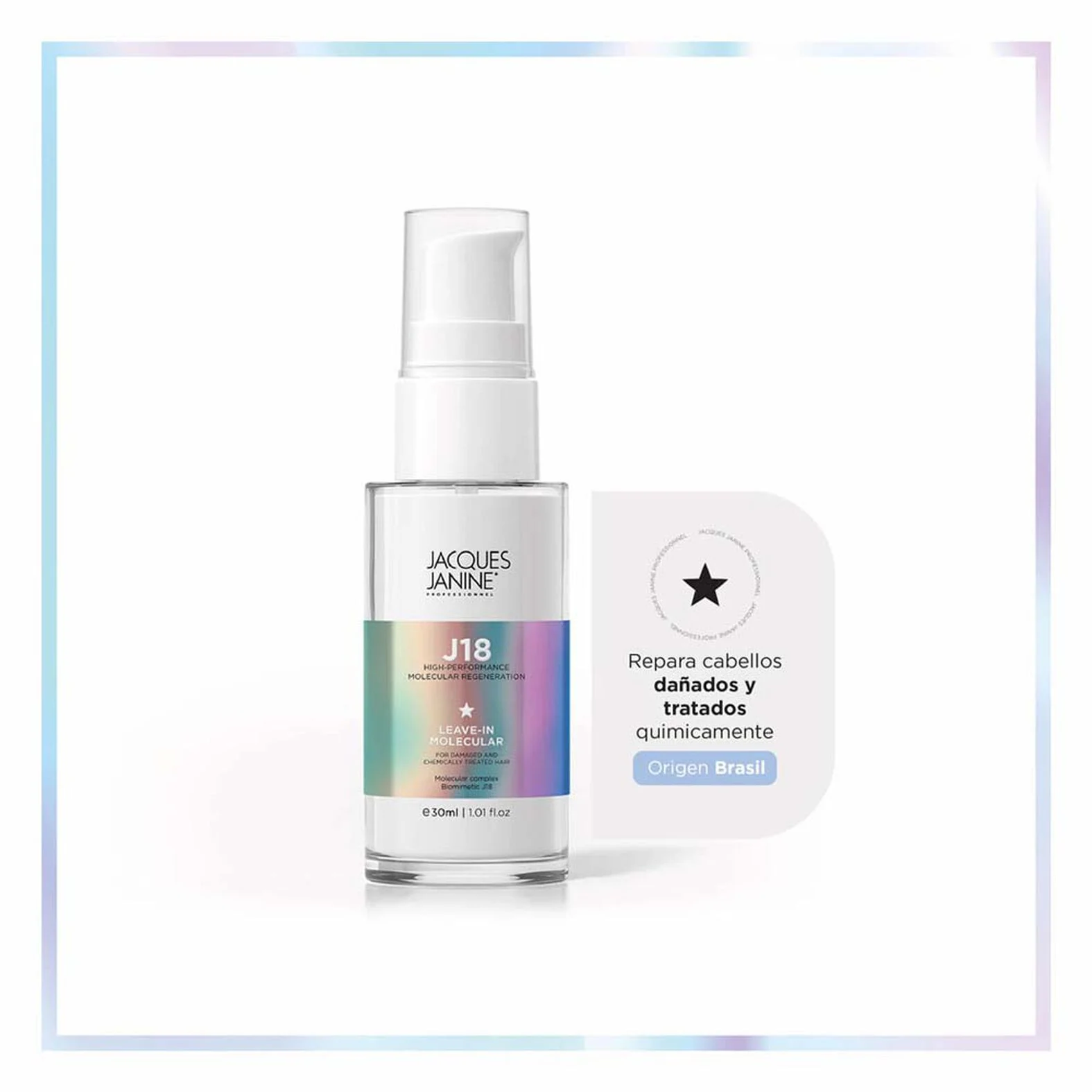 Tratamiento Jacques Janine J18 Leave In Reparación Molecular Intesiva Sin Enjuage 30ml